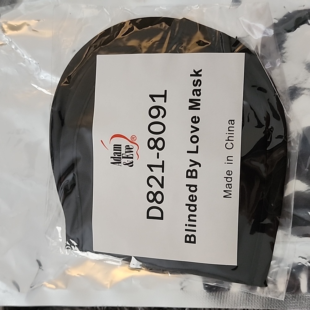 Black blinded by love adam & eve eye mask